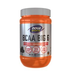 NOW BCAA Big 6 Powder, 600 грам Виноград