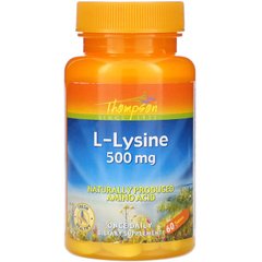 Thompson L-Lysine 500 mg, 60 таблеток