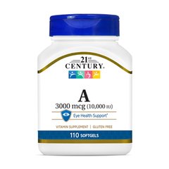21st Century Vitamin A 3000 mcg, 110 капсул