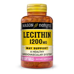 Mason Natural Lecithin 1200 mg, 100 капсул