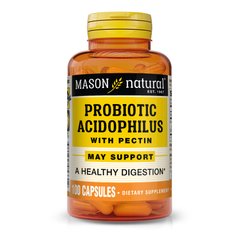 Mason Natural Probiotic Acidophilus With Pectin, 100 капсул