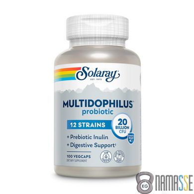 Solaray Multidophilus 12 20 Billion CFU, 100 вегакапсул