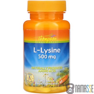 Thompson L-Lysine 500 mg, 60 таблеток