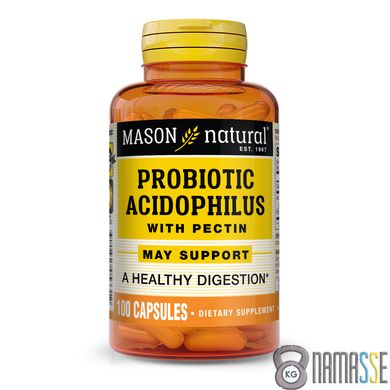 Mason Natural Probiotic Acidophilus With Pectin, 100 капсул