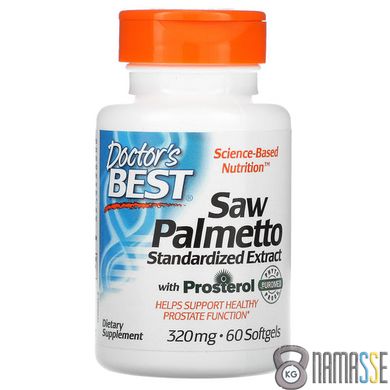 Doctor's Best Saw Palmetto with eUromed, 60 капсул