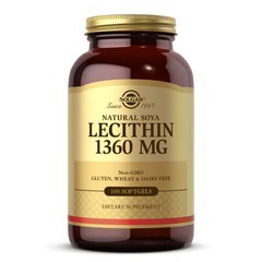 Solgar Lecithin 1360 mg, 100 капсул