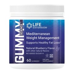Life Extension Gummy Science Mediterranean Weight Management, 60 желейок Чорниця