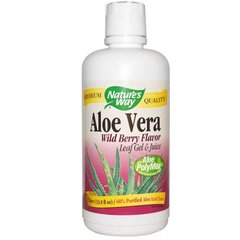 Nature's Way Aloe Vera Leaf Gel and Juice, 1 л Лісові ягоди