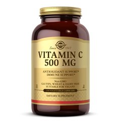 Solgar Vitamin C 500 mg, 250 вегакапсул