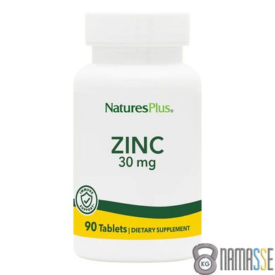 Natures Plus Zinc 30 mg, 90 таблеток