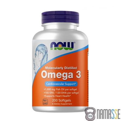 NOW Omega-3, 200 капсул
