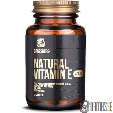 Grassberg Natural Vitamin E, 60 капсул