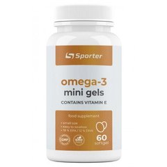 Sporter Omega 3 500 mg Vitamin E, 60 капсул