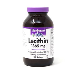 Bluebonnet Nutrition Natural Lecithin 1365 mg, 180 капсул