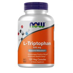 NOW L-Tryptophan 500 mg, 120 вегакапсул