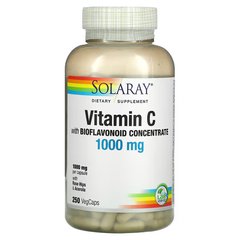 Solaray Vitamin C with Bioflavonoids 1000 mg, 250 вегакапсул