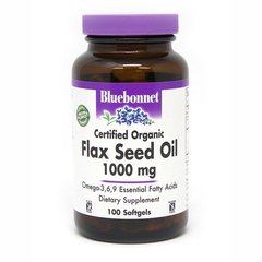 Bluebonnet Flax Seed Oil 1000 mg, 100 капсул