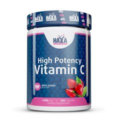 Haya Labs High Potency Vitamin C 1000 mg with Rose Hips, 250 капсул