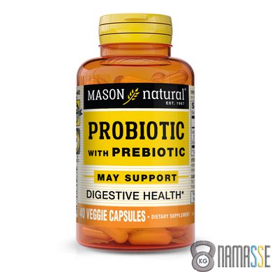 Mason Natural Probiotic with Prebiotic, 40 вегакапсул