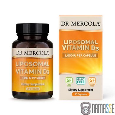 Dr. Mercola Liposomal Vitamin D3 1000 IU, 30 капсул