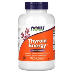 NOW Thyroid Energy, 180 вегакапсул