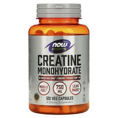 NOW Creatine Monohydrate, 120 вегакапсул