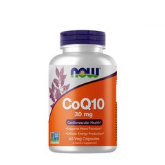 NOW CoQ-10 30 mg, 60 вегакапсул