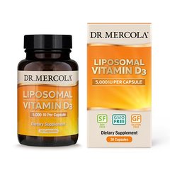 Dr. Mercola Liposomal Vitamin D3 5000 IU, 30 капсул