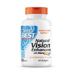 Doctor's Best Natural Vision Enhancers, 60 капсул