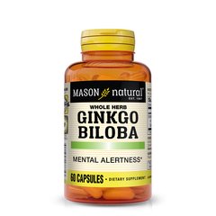 Mason Natural Ginkgo Biloba, 60 капсул