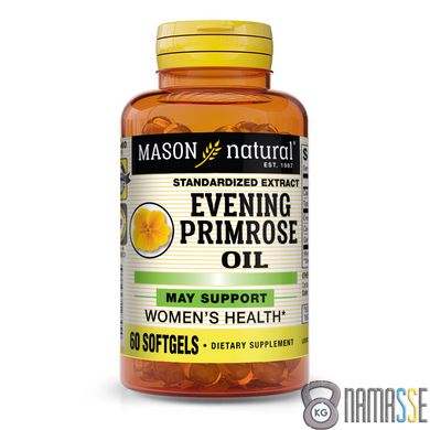 Mason Natural Evening Primrose Oil, 60 капсул