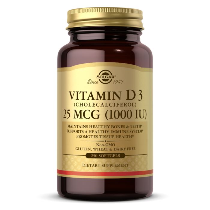 Photos - Other Sports Nutrition SOLGAR Vitamin D3 25 mcg, 250 капсул 