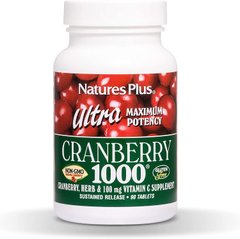 Natures Plus Ultra Cranberry 1000, 90 таблеток