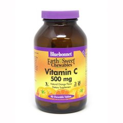 Bluebonnet Nutrition Earth Sweet Chewables Vitamin С 500 mg, 90 жувальних таблеток