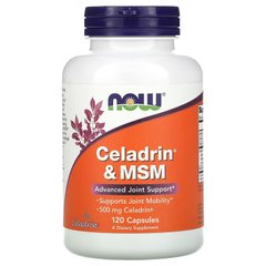 NOW Celadrin & MSM 500 mg, 120 капсул