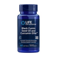 Life Extension Black Cumin Seed Oil and Curcumin Elite, 60 капсул