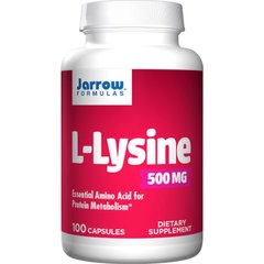 Jarrow Formulas L-Lysine 500 mg, 100 капсул