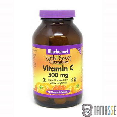 Bluebonnet Nutrition Earth Sweet Chewables Vitamin С 500 mg, 90 жувальних таблеток