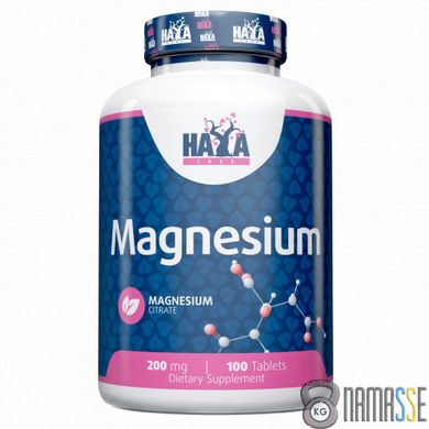 Haya Labs Magnesium Citrate 200 mg, 100 таблеток