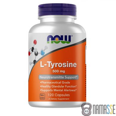 NOW L-Tyrosine 500 mg, 90 вегакапсул