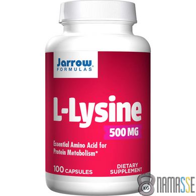 Jarrow Formulas L-Lysine 500 mg, 100 капсул