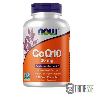NOW CoQ-10 30 mg, 240 вегакапсул