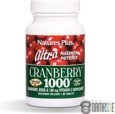 Natures Plus Ultra Cranberry 1000, 90 таблеток