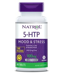 Natrol 5-HTP 100 mg T/R, 45 таблеток