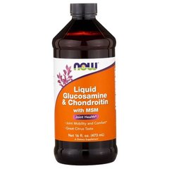 NOW Glucosamine and Chondroitin, 473 мл
