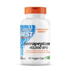 Doctor's Best Serrapeptase 40000 SPU, 90 капсул