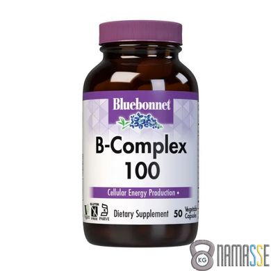 Bluebonnet B-Complex 100, 50 вегакапсул