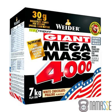 Weider Mega Mass 4000, 7 кг Ваніль