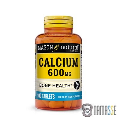 Mason Natural Calcium 600 mg, 100 таблеток