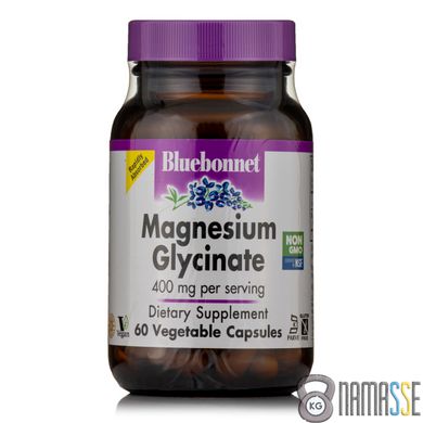 Bluebonnet Magnesium Glycinate, 60 вегакапсул